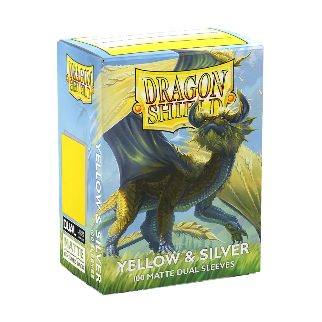 DRAGON SHIELD - DUAL MATTE- Yellow & Silver