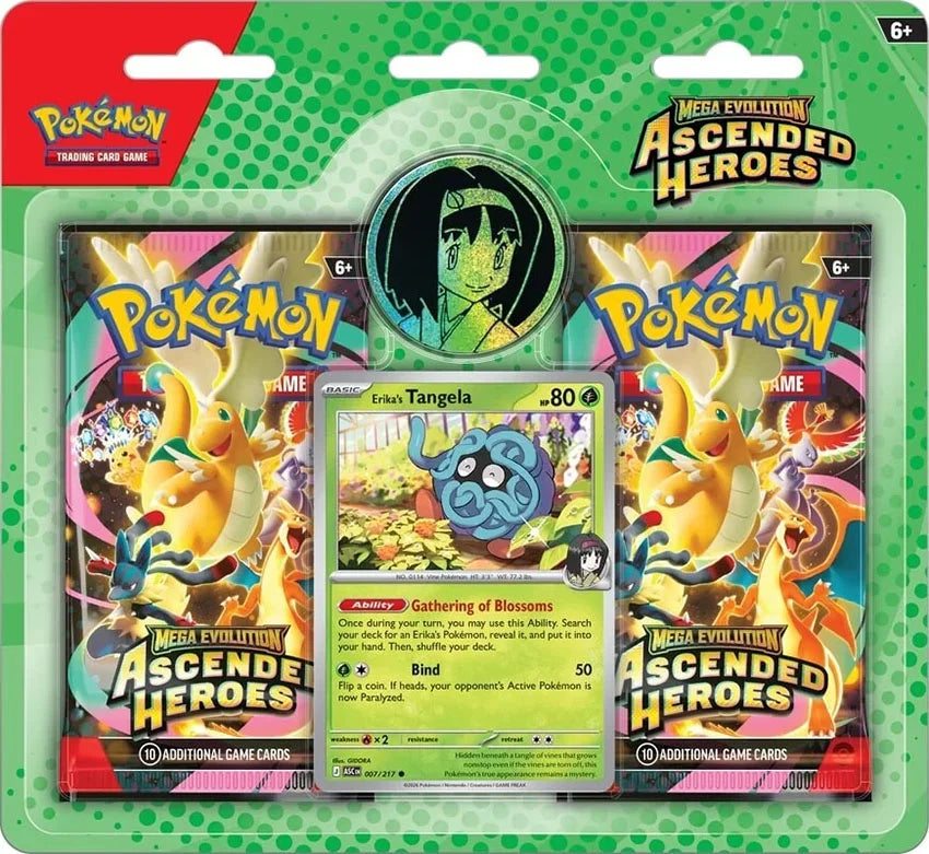 Mega Evolution: Ascended Heroes - Collection (Erika’s Tangela) - Ingles