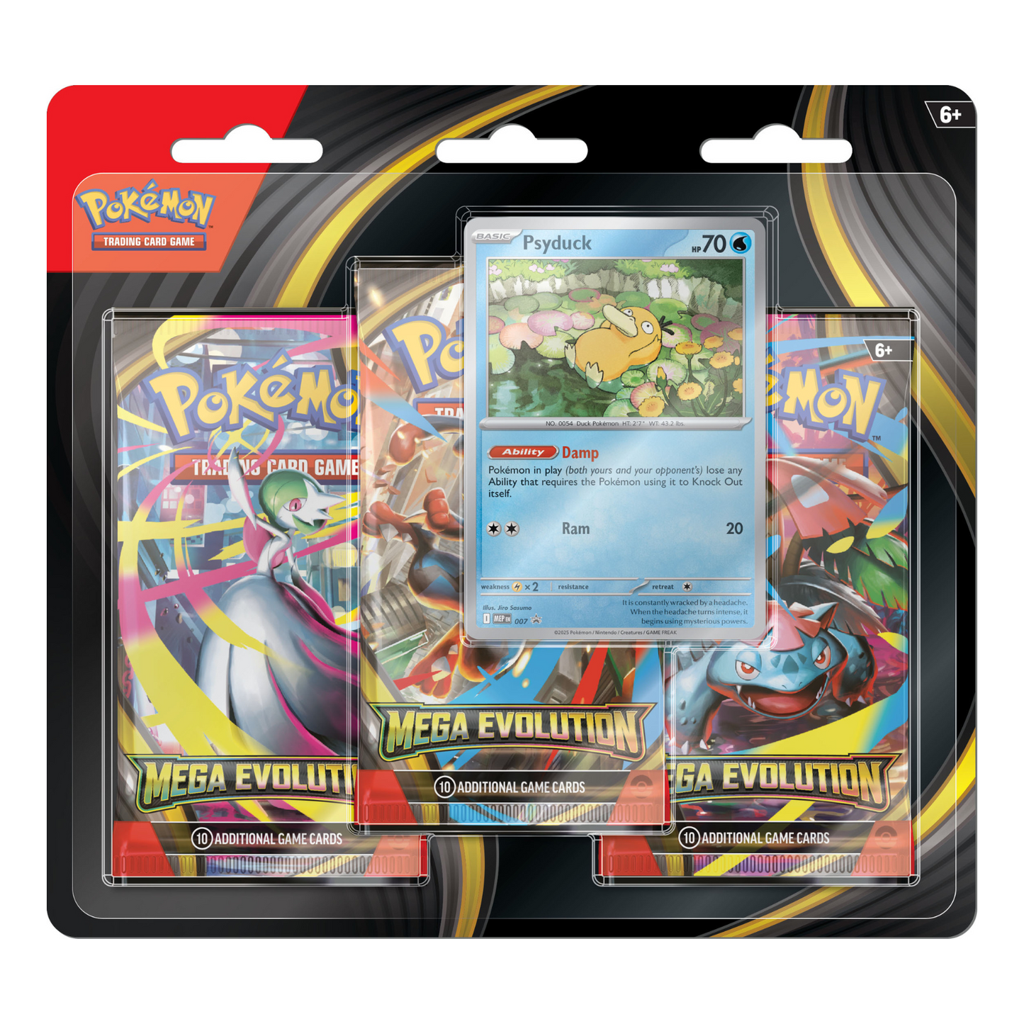 Mega Evolution (Base Set) - 3 Pack Blister - Español (Psyduck)