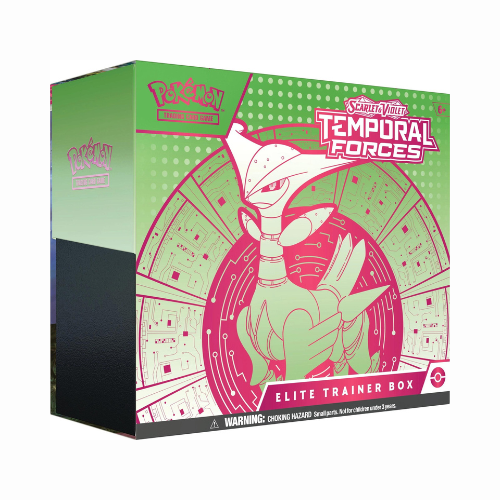 Scarlet & Violet: Temporal Forces – Elite Trainer Box – Ingles (Iron Leaves)