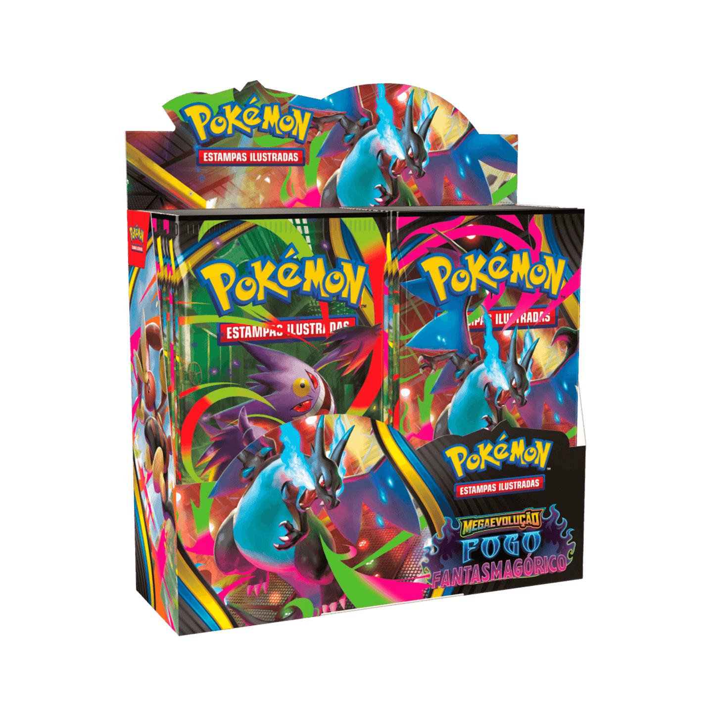 Mega Evolution Fogo Fantasmagórico - Booster Box - Portugués