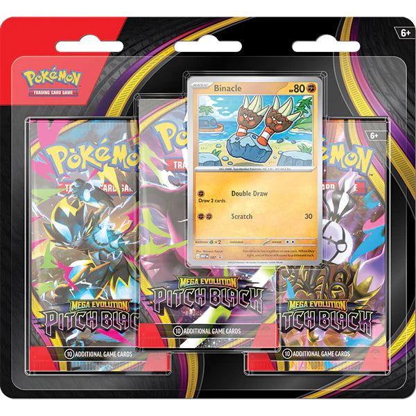 Mega Evolution Pitch Black- 3 Pack Blister - Inglés