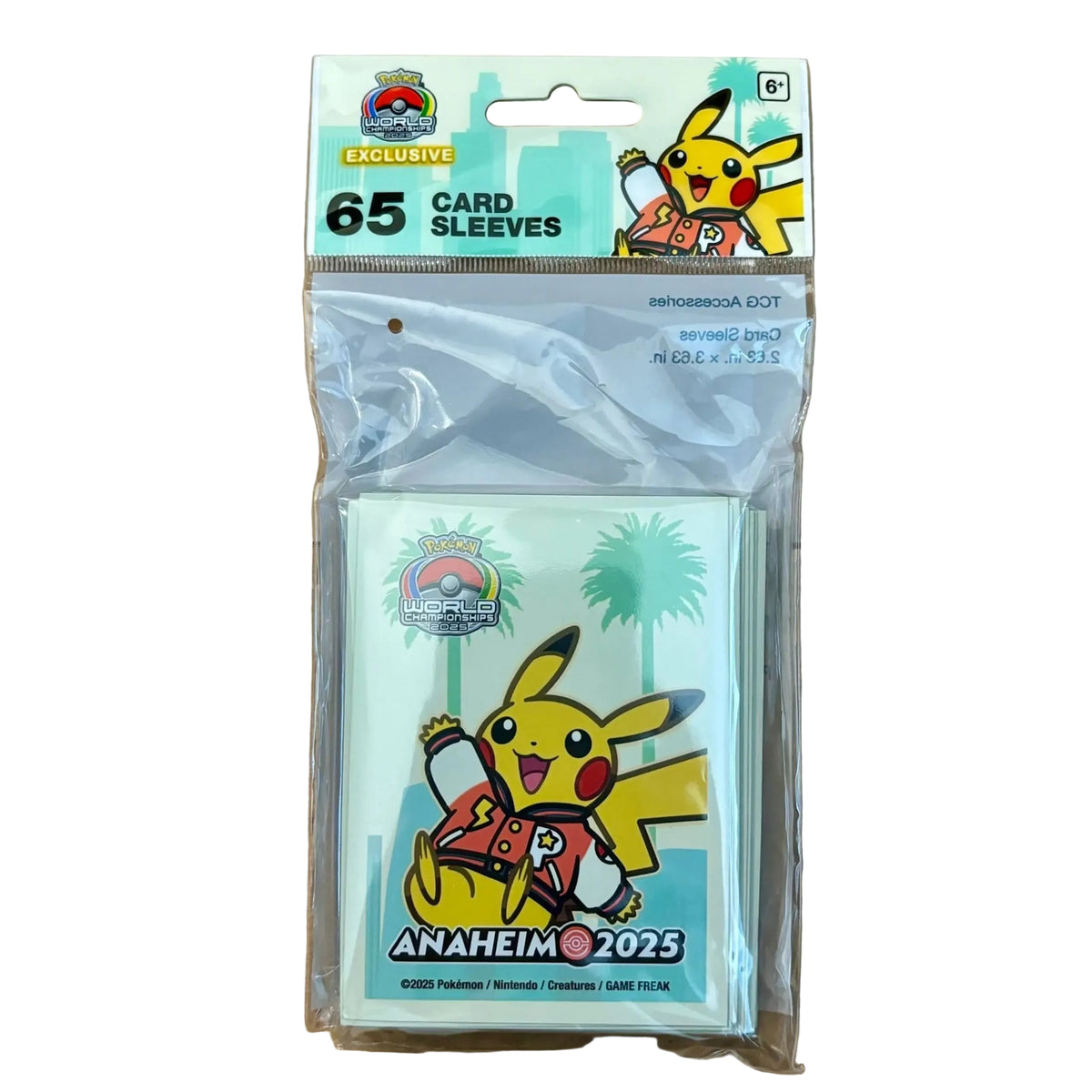 ANAHEIM 2025 65ct Pokémon Center Sleeves