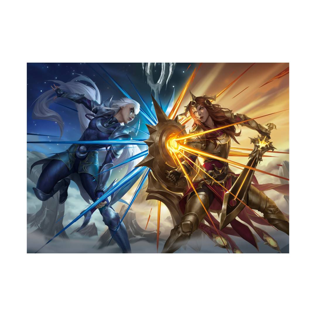 Playmat Riftbound Diana vs Leona