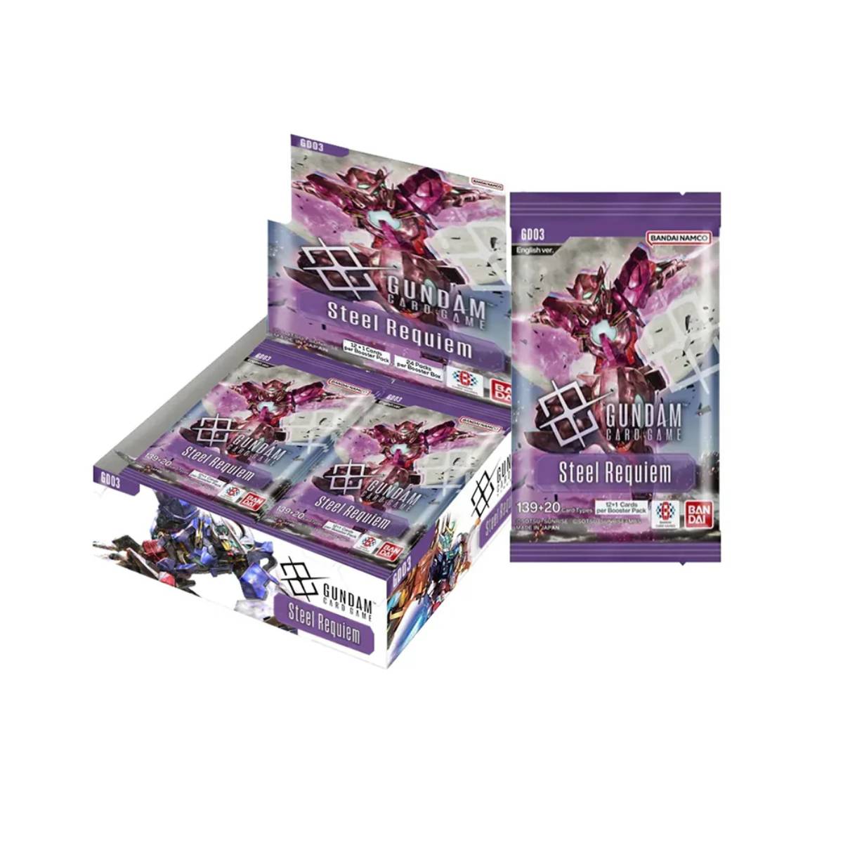 Gundam Card Game: Steel Requiem booster box - Inglés