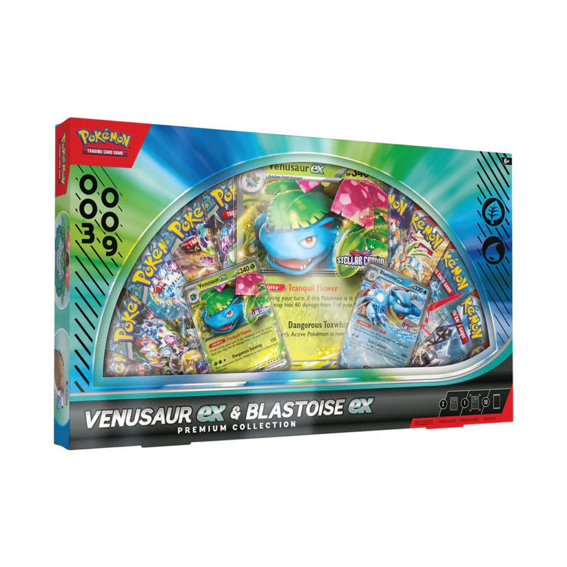 Pokemon TCG: Venusaur & Blastoise ex Premium Collection - Inglés