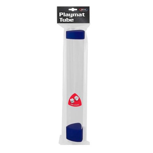 BCW Playmat Tube with Dice Cap - BLUE