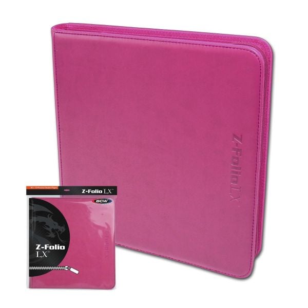 BCW GAMING Z-FOLIO 12-POCKET LX ALBUM (PINK)