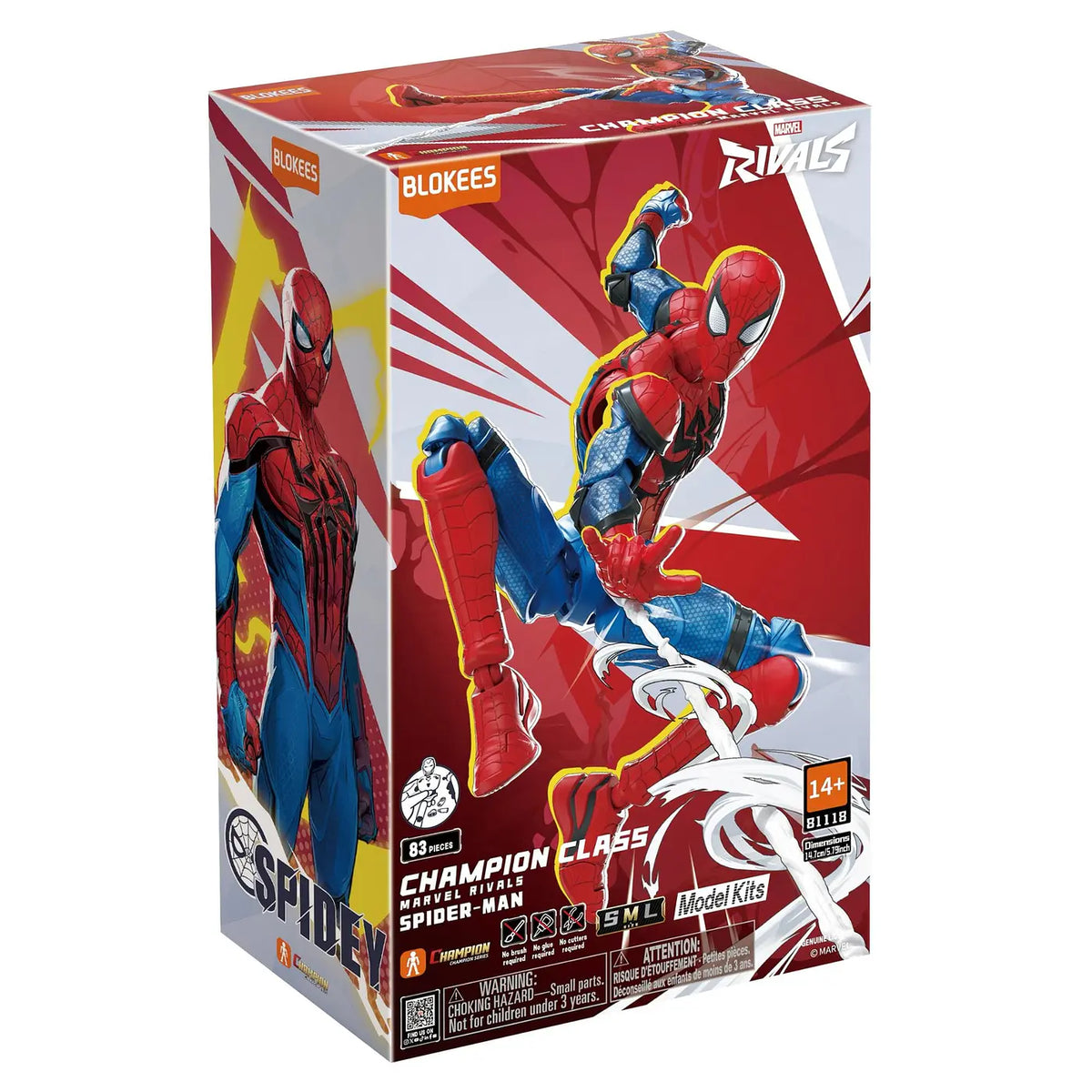 Blokees Figures | Marvel | Rivals | Champion Class 06 | Spider-Man