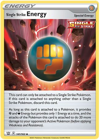 Single Strike Energy - 141/163 - Uncommon (Español)