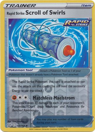 Rapid Strike Scroll of Swirls - 131/163 - Uncommon Reverse Holo