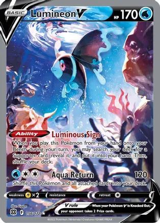 Lumineon V - 156/172 - Alternate Art Ultra Rare