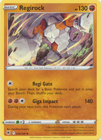 Regirock - 075/189 - Rare