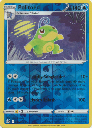 Politoed - 032/196 - Rare Reverse Holo