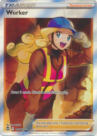 Worker - 195/195 - Full Art Ultra Rare