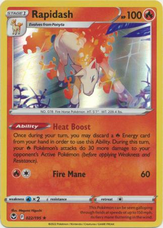 Rapidash - 022/195 - No Holo