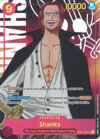 Shanks (Parallel) (Red Background) - OP01-120 - Secret Rare