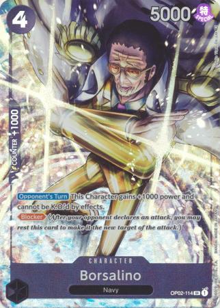 Borsalino - (Alternate Art) - OP02-114 - Super Rare - Foil