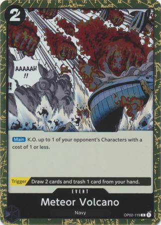 Meteor Volcano - OP02-119 - Rare - Foil