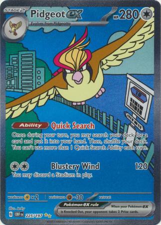 Pidgeot ex - 225/197 - Special Illustration Rare