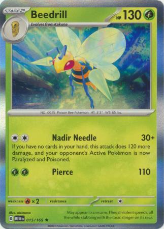 Beedrill - 015/165 - Holo Rare