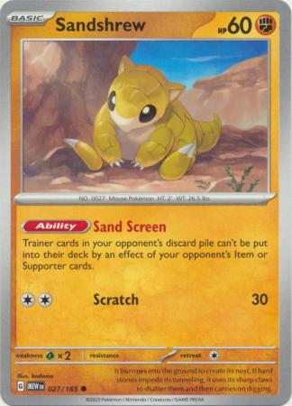 Sandshrew - 027/165 - Common