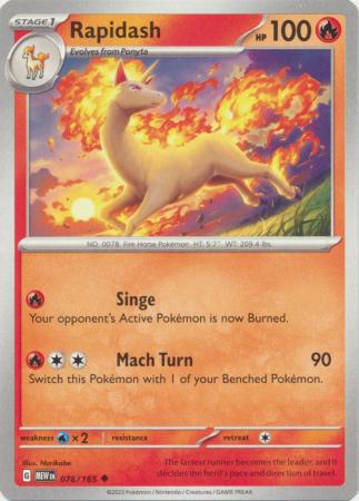 Rapidash - 078/165 - Uncommon