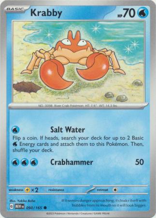 Krabby - 098/165 - Common