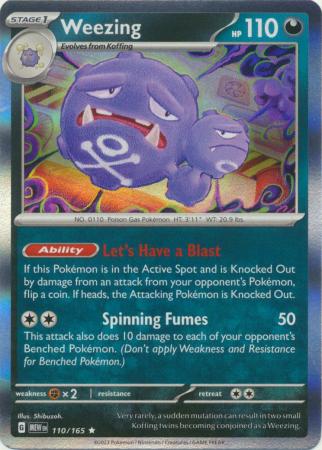 Weezing - 110/165 - Holo Rare