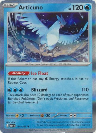 Articuno - 144/165 - Holo Rare (Español)