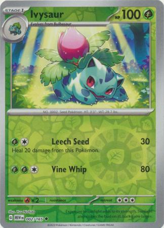 Ivysaur - 002/165 - Uncommon Reverse Holo