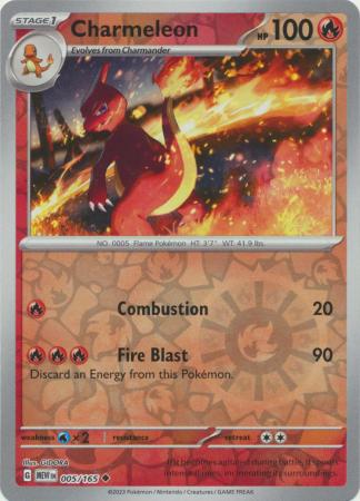 Charmeleon - 005/165 - Uncommon Reverse Holo