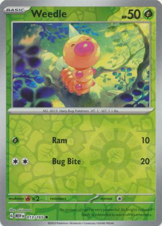 Weedle - 013/165 - Common Reverse Holo (copia)