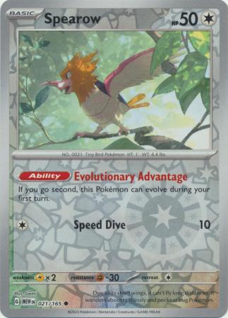 Spearow - 021/165 - Common Reverse Holo (Español)