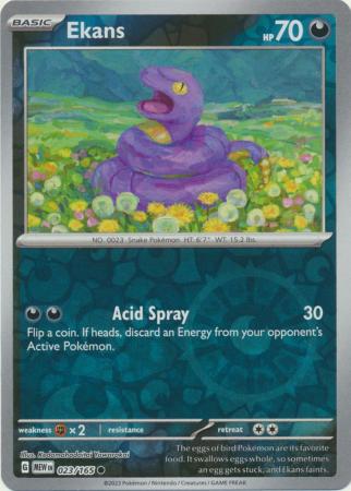 Ekans - 023/165 - Common Reverse Holo (Español)