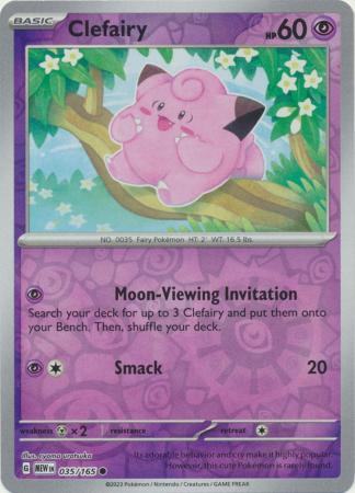 Clefairy - 035/165 - Common Reverse Holo