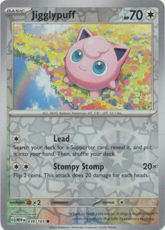 Jigglypuff - 039/165 - Common Reverse Holo