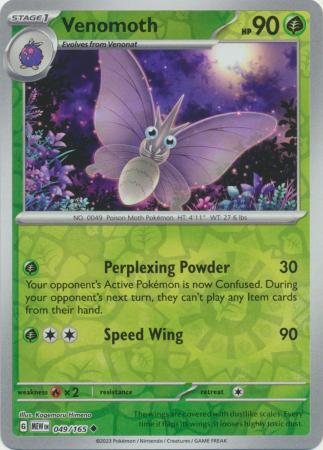 Venomoth - 049/165 - Uncommon Reverse Holo