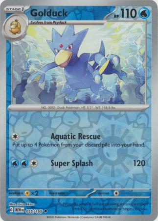 Golduck - 055/165 - Uncommon Reverse Holo (Español)