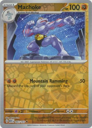 Machoke - 067/165 - Uncommon Reverse Holo