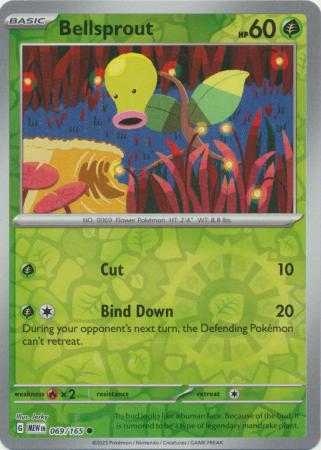 Bellsprout - 069/165 - Common Reverse Holo