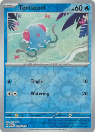 Tentacool - 072/165 - Common Reverse Holo