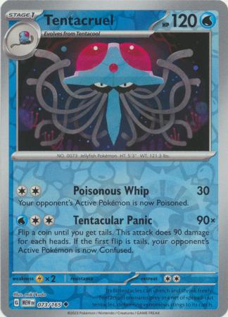 Tentacruel - 073/165 - Uncommon Reverse Holo