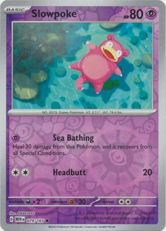 Slowpoke - 079/165 - Common Reverse Holo