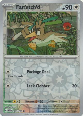 Farfetch'd - 083/165 - Common Reverse Holo (Español)