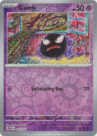 Gastly - 092/165 - Common Reverse Holo