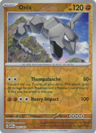 Onix - 095/165 - Uncommon Reverse Holo