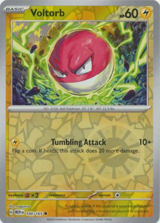 Voltorb - 100/165 - Common Reverse Holo