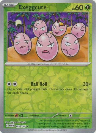 Exeggcute - 102/165 - Common Reverse Holo (Español)