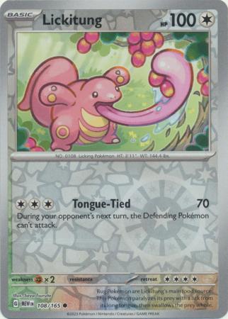 Lickitung - 108/165 - Common Reverse Holo (Español)